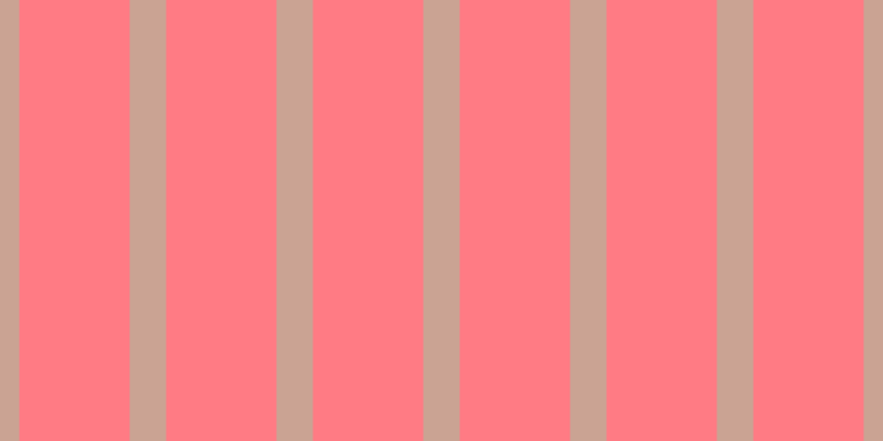 #ff7b84, #caa393 vertical lines, thirty-three pixels wide, one hundred pixels apart