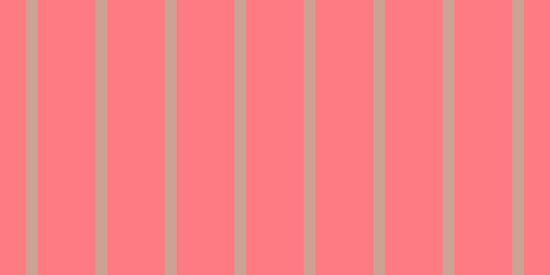 #ff7b84, #caa393 vertical lines, seventeen pixels wide, eighty-four pixels apart