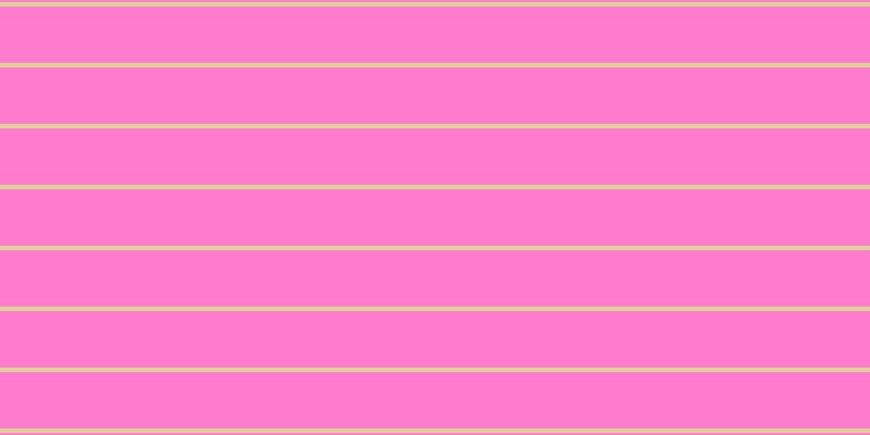 #ff7bce, #dbd393 horizontal lines, four pixels wide, fifty-two pixels apart