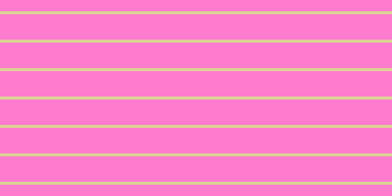 #ff7bce, #dbd393 horizontal lines, six pixels wide, fifty-two pixels apart