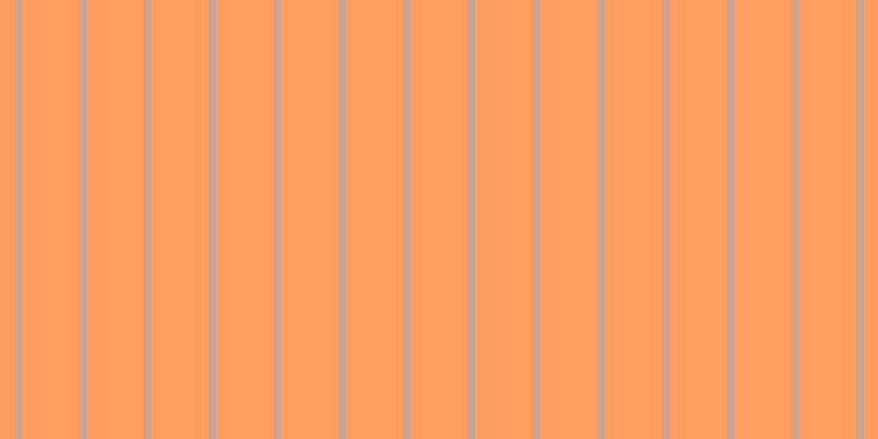 #ff7f2f (75%), #caa393 vertical lines, seven pixels wide, fifty-two pixels apart