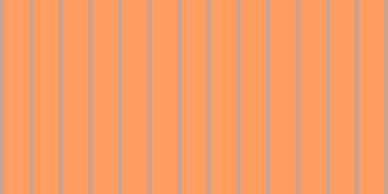#ff7f2f (75%), #caa393 vertical lines, nine pixels wide, fifty-two pixels apart