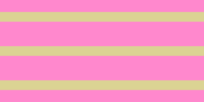 #ff88cd, #dbd393 horizontal lines, thirty-eight pixels wide, ninety-six pixels apart