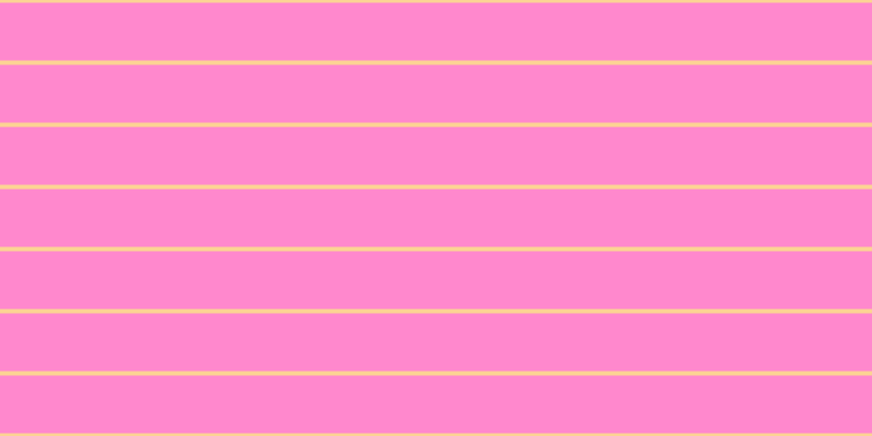 #ff88cd, #fcd393 horizontal lines, four pixels wide, fifty-three pixels apart