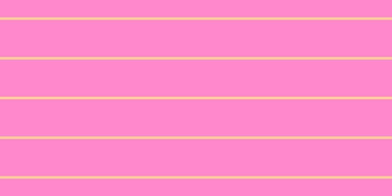 #ff88cd, #fcd393 horizontal lines, five pixels wide, seventy-six pixels apart