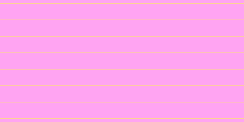 #ff88ee (75%), #fcd393 horizontal lines, two pixels wide, fifty-two pixels apart
