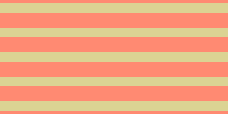 #ff8a72, #dbd393 horizontal lines, thirty-four pixels wide, fifty-two pixels apart