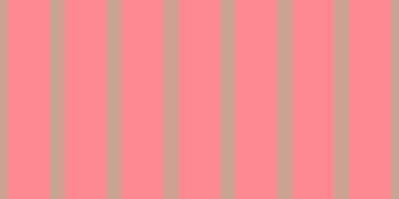 #ff8a93, #caa393 vertical lines, thirty pixels wide, eighty-four pixels apart