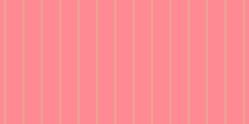 #ff8a93, #eba393 vertical lines, seven pixels wide, fifty-two pixels apart