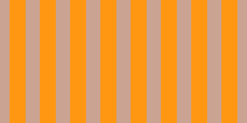 #ff9713, #caa393 vertical lines, forty-six pixels wide, fifty-two pixels apart
