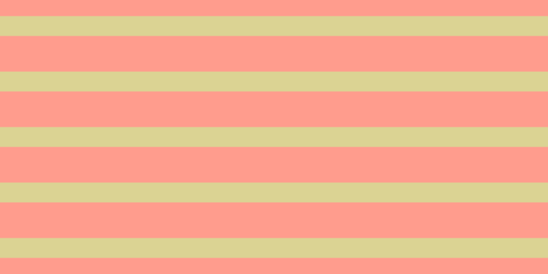 #ff9c8d, #dbd393 horizontal lines, twenty-nine pixels wide, fifty-two pixels apart