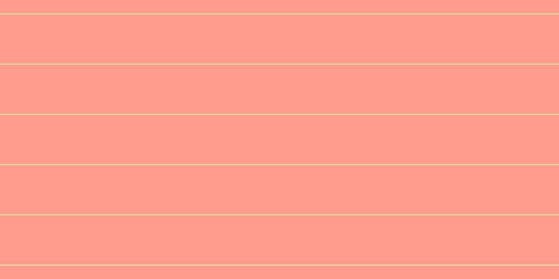#ff9c8d, #dbd393 horizontal lines, two pixels wide, seventy pixels apart