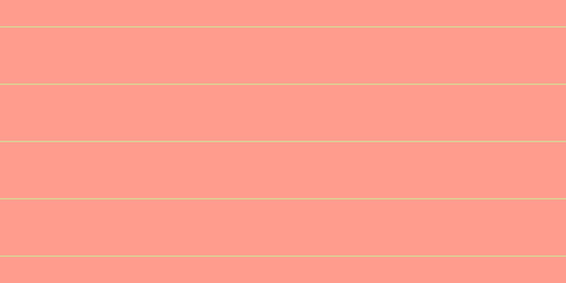 #ff9c8d, #dbd393 horizontal lines, two pixels wide, seventy-nine pixels apart