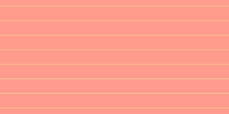 #ff9c8d, #fcd393 horizontal lines, two pixels wide, forty-nine pixels apart