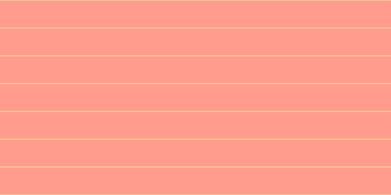 #ff9c8d, #fcd393 horizontal lines, two pixels wide, fifty-five pixels apart