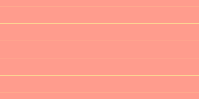 #ff9c8d, #fcd393 horizontal lines, two pixels wide, sixty-eight pixels apart