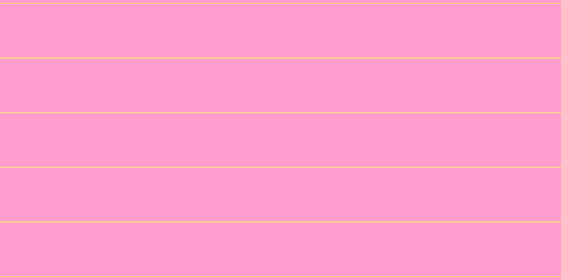 #ff9cce, #fcd393 horizontal lines, two pixels wide, seventy-six pixels apart