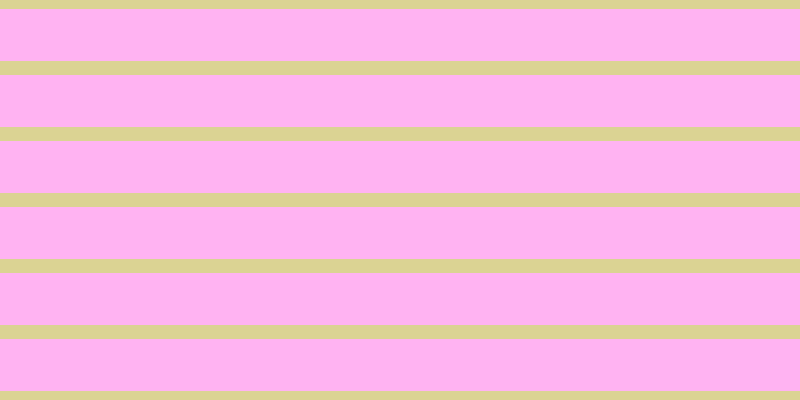 #ff9cef (75%), #dbd393 horizontal lines, fourteen pixels wide, fifty-two pixels apart