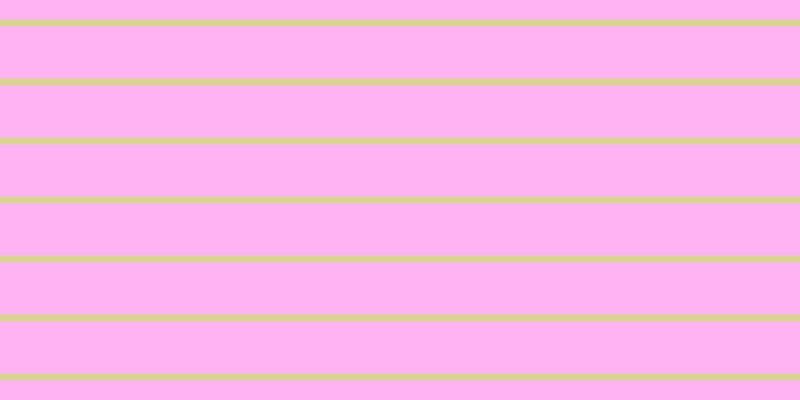 #ff9cef (75%), #dbd393 horizontal lines, seven pixels wide, fifty-two pixels apart