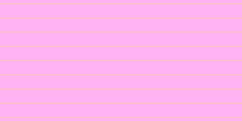 #ff9cef (75%), #fcd393 horizontal lines, two pixels wide, forty-five pixels apart