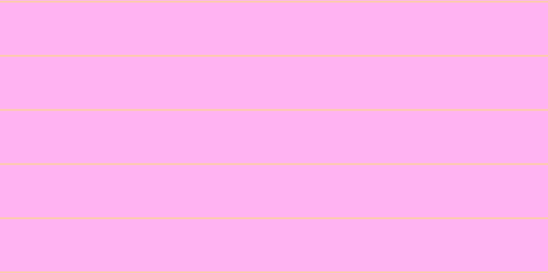 #ff9cef (75%), #fcd393 horizontal lines, two pixels wide, seventy-seven pixels apart