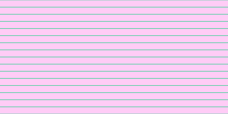 #ff9cf0 (50%), #36d393 horizontal lines, two pixels wide, twenty-three pixels apart