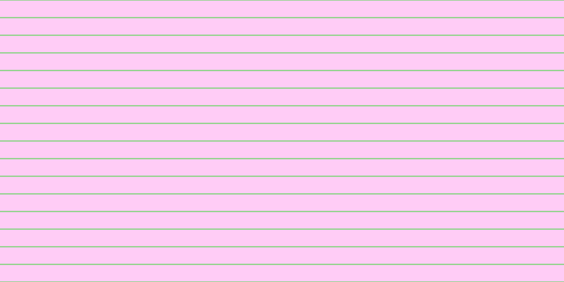 #ff9cf0 (50%), #99d393 horizontal lines, two pixels wide, twenty-three pixels apart