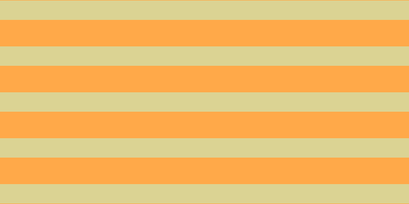 #ffa949, #dbd393 horizontal lines, thirty-eight pixels wide, fifty-two pixels apart