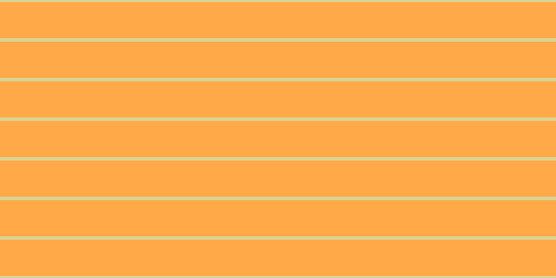 #ffa949, #dbd393 horizontal lines, five pixels wide, fifty-two pixels apart