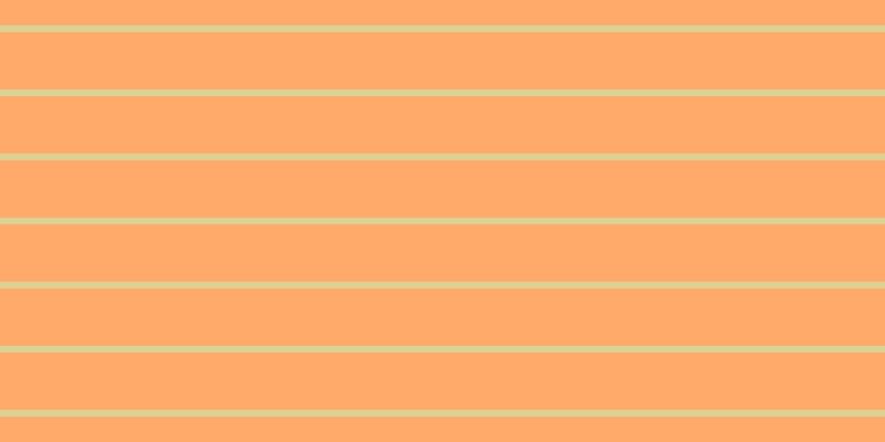 #ffa96a, #dbd393 horizontal lines, six pixels wide, fifty-two pixels apart