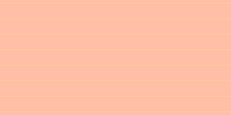 #ffa98b (75%), #fcd393 horizontal lines, two pixels wide, fifty-two pixels apart