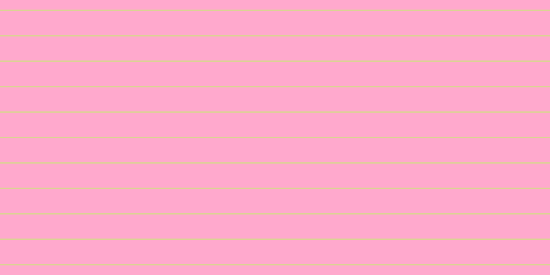 #ffa9cd, #dbd393 horizontal lines, two pixels wide, thirty-five pixels apart