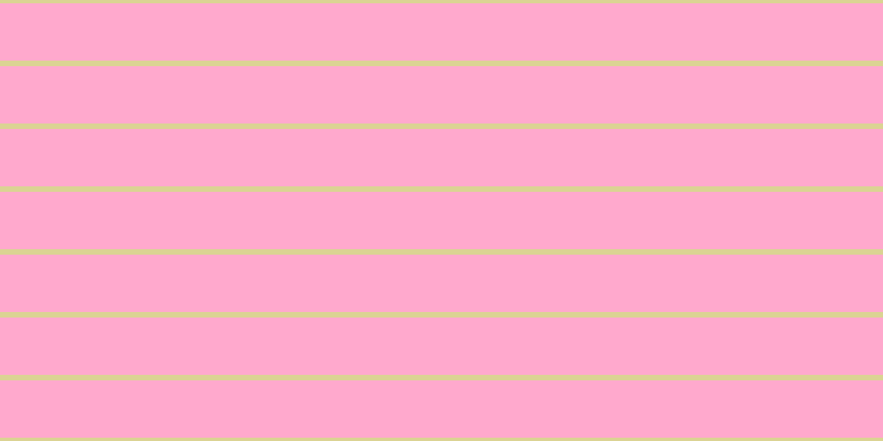 #ffa9cd, #dbd393 horizontal lines, five pixels wide, fifty-two pixels apart