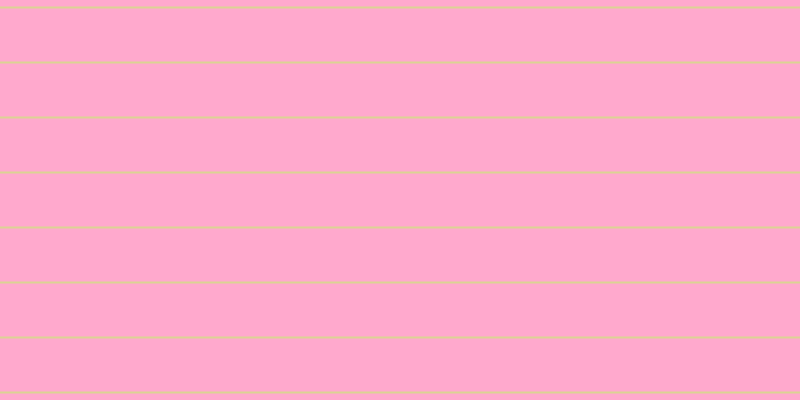 #ffa9cd, #dbd393 horizontal lines, two pixels wide, fifty-three pixels apart