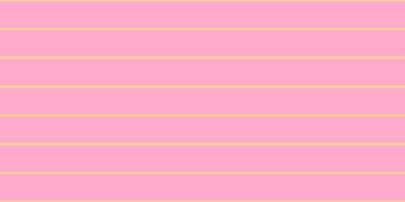 #ffa9cd, #fcd393 horizontal lines, five pixels wide, fifty-two pixels apart