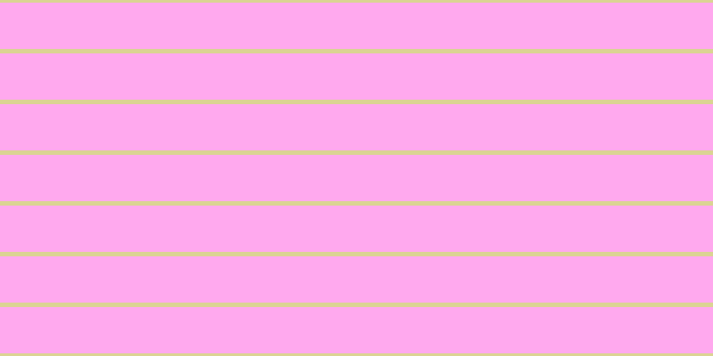 #ffa9ee, #dbd393 horizontal lines, five pixels wide, fifty-two pixels apart