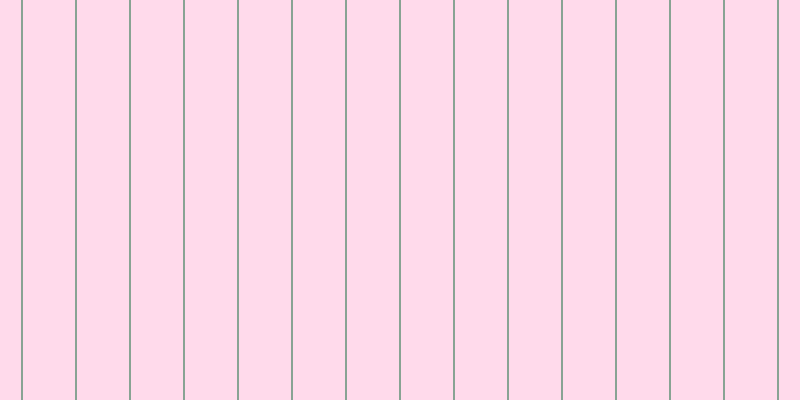 #ffb8d9 (50%), #88a393 vertical lines, two pixels wide, fifty-two pixels apart