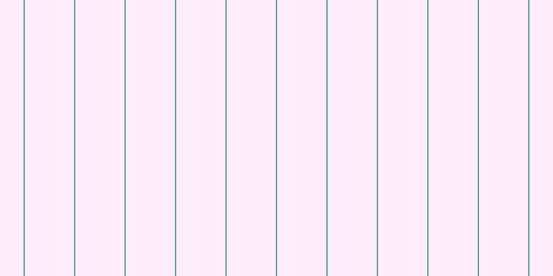 #ffb8fa (25%), #67a393 vertical lines, two pixels wide, seventy-one pixels apart