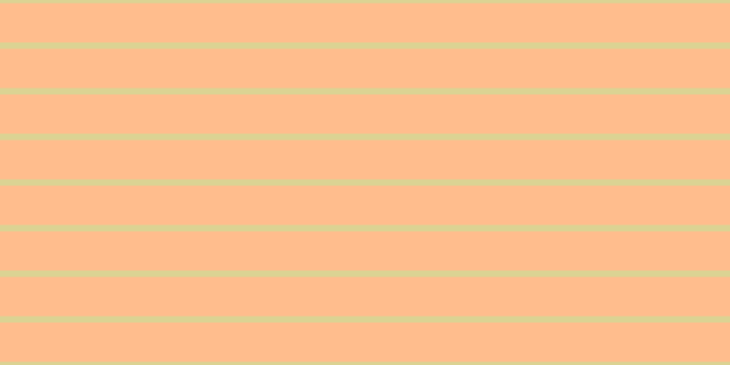 #ffbd8d, #dbd393 horizontal lines, seven pixels wide, forty-three pixels apart