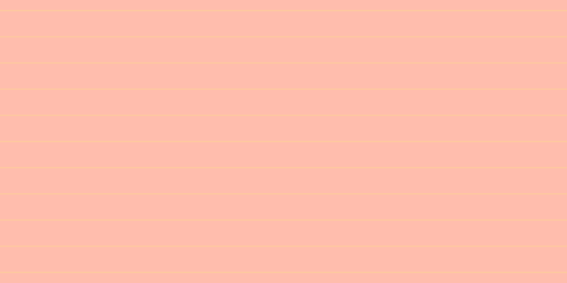 #ffbdad, #fcd393 horizontal lines, one pixels wide, thirty-six pixels apart