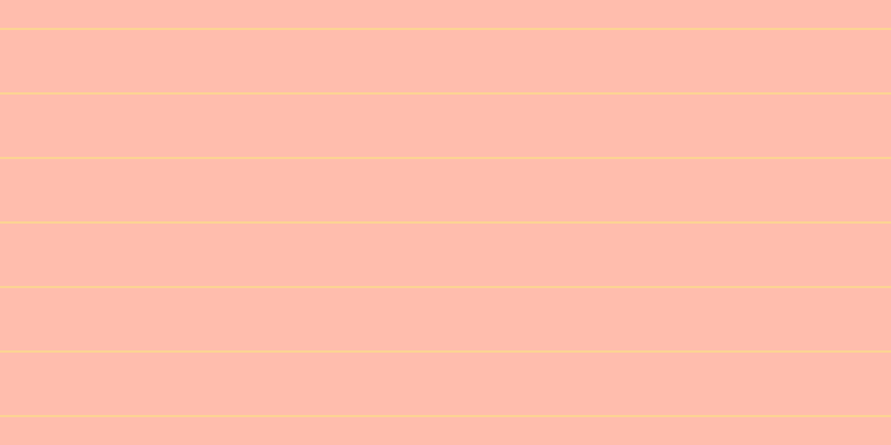 #ffbdad, #fcd393 horizontal lines, two pixels wide, fifty-six pixels apart