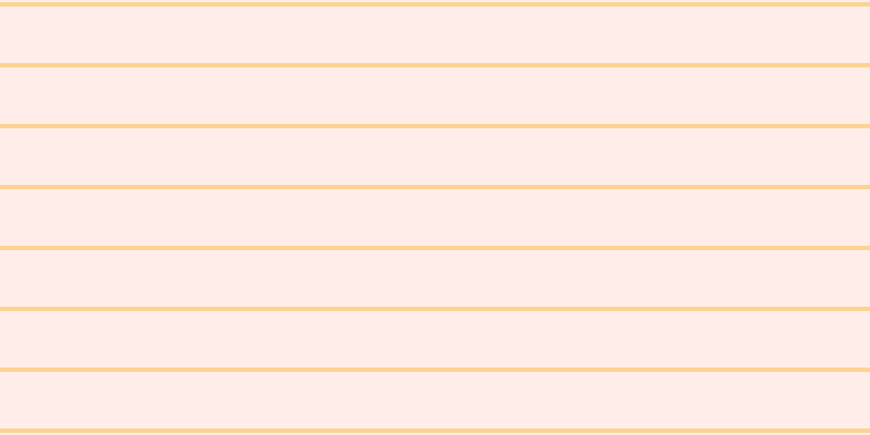 #ffbdad (25%), #fcd393 horizontal lines, four pixels wide, fifty-two pixels apart