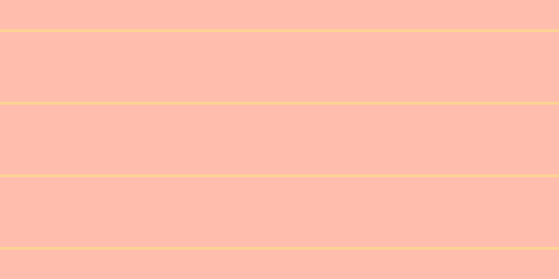 #ffbdae, #fcd393 horizontal lines, four pixels wide, one hundred pixels apart