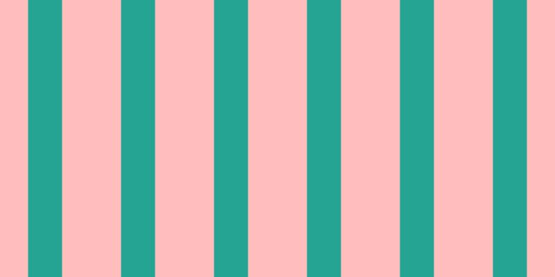 #ffbdbd, #25a393 vertical lines, forty-nine pixels wide, eighty-five pixels apart