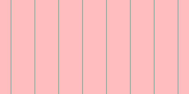 #ffbdbd, #25a393 vertical lines, two pixels wide, ninety-nine pixels apart