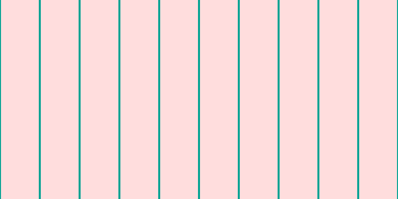 #ffbdbd (50%), #04a393 vertical lines, four pixels wide, seventy-six pixels apart
