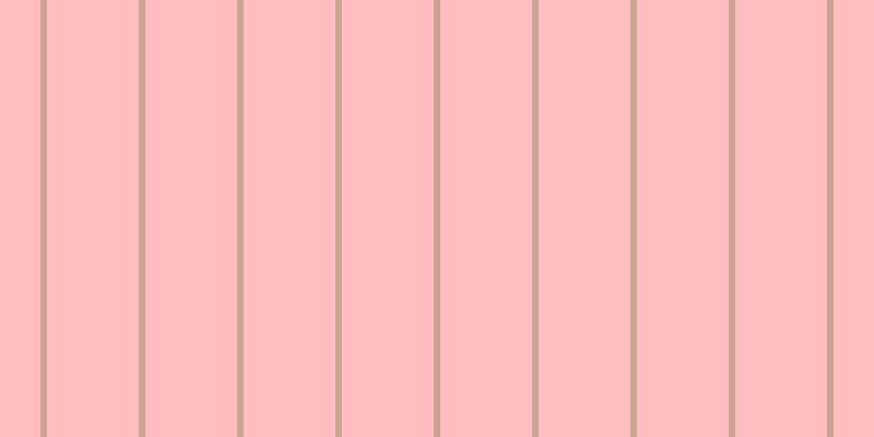 #ffbdbf, #caa393 vertical lines, six pixels wide, eighty-four pixels apart