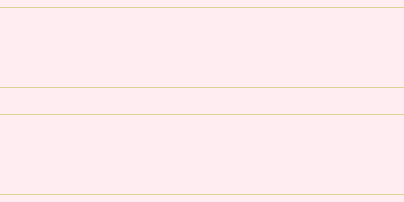 #ffbdce (25%), #dbd393 horizontal lines, one pixels wide, fifty-two pixels apart