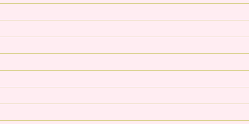 #ffbdce (25%), #dbd393 horizontal lines, two pixels wide, fifty-two pixels apart