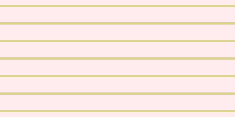 #ffbdce (25%), #dbd393 horizontal lines, eight pixels wide, fifty-two pixels apart